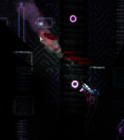 A player killing a group of Swarm Feeders using the Prototype Steam Cannon.